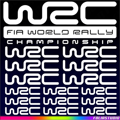 16-teiliges WRC Fia World Rally Championship Racing Tuning Auto Aufkleber SET