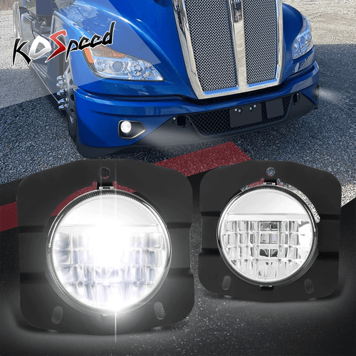 Clear Lens Full LED Front Bumper Driving Fog Light Lamps for 1122