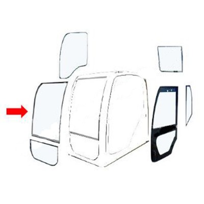 76303237 Front Center Glass Fits Case-IH Loader 721EXT, 821E, 921E, 721F, 821F
