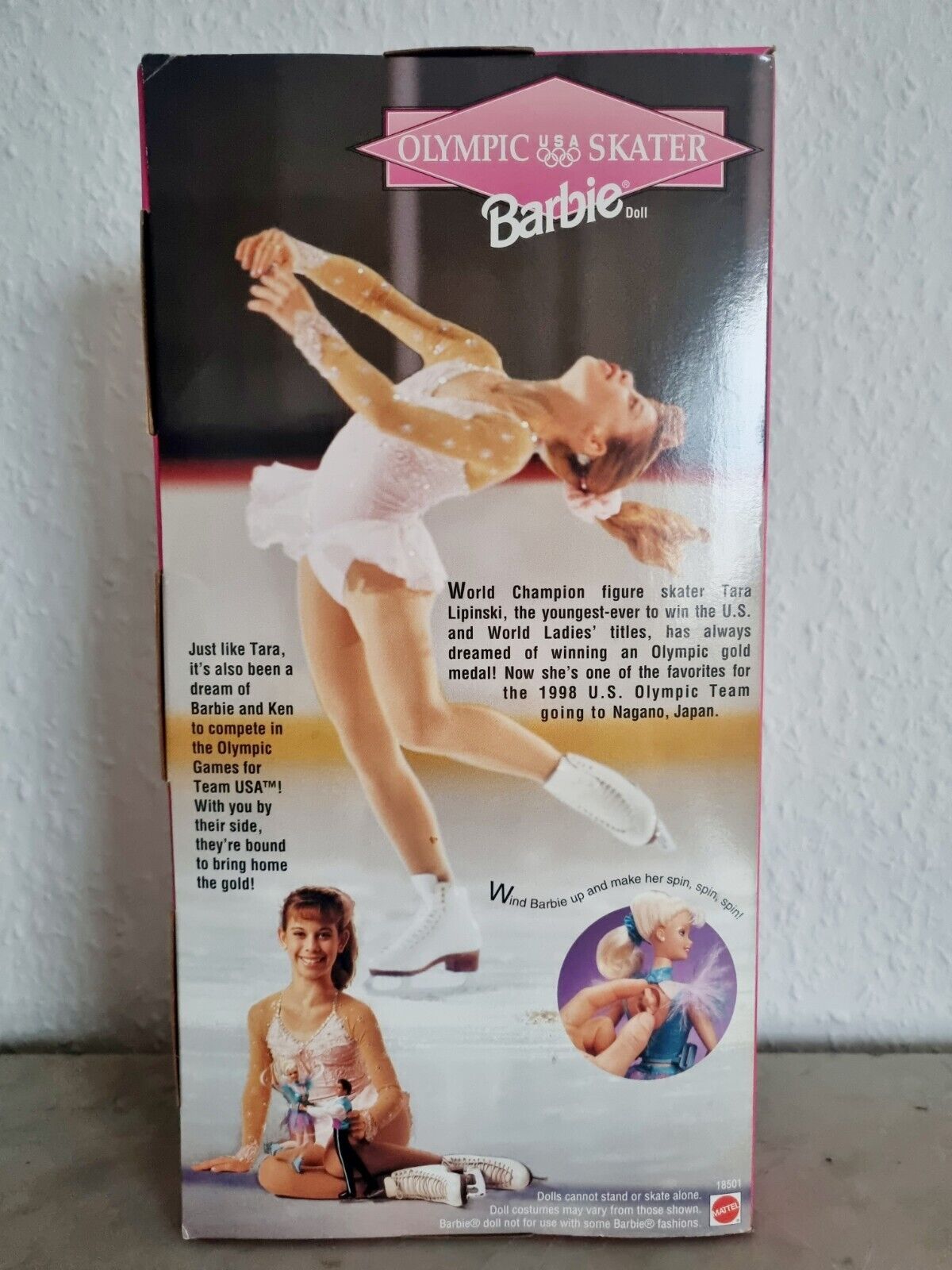Vintage 1997 Mattel Olympic Ice Skater Barbie Schlittschuhlaufen 18501 Neu OVP