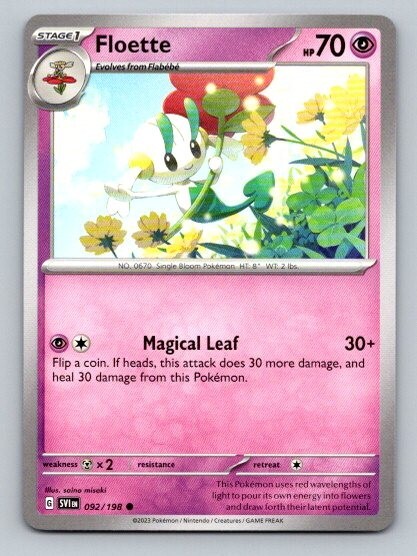 2023 Pokemon Card Scarlet & Violet Floette 92/198