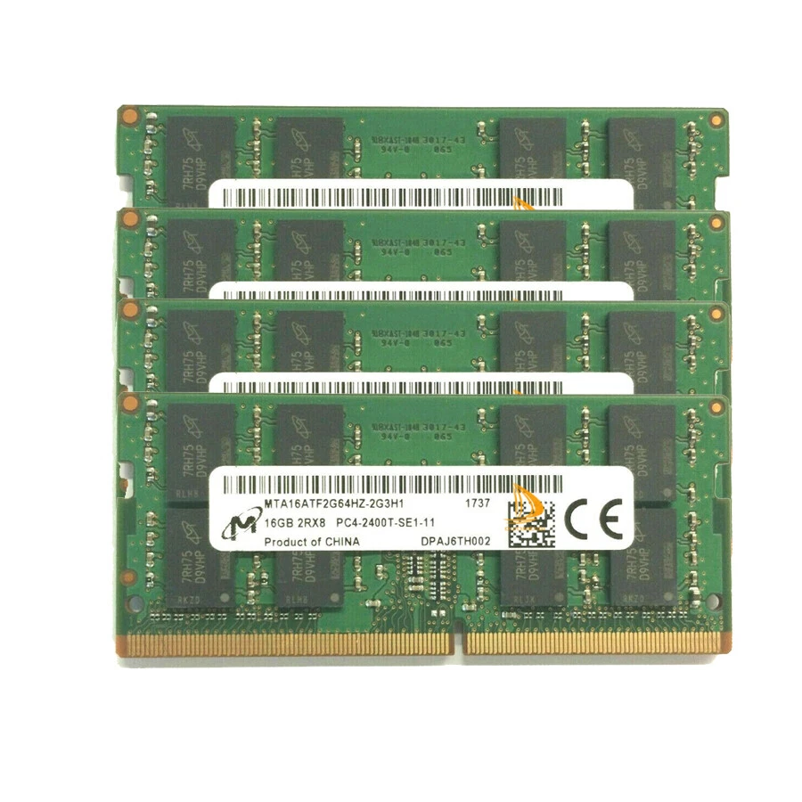 Micron 4x 16GB 2RX8 PC4-24088T PC4-19200S CL17 SO-DIMM Laptop Memory RAM - Image 4 of 4