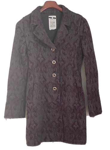 Free People Purple Brocade Tapestry 