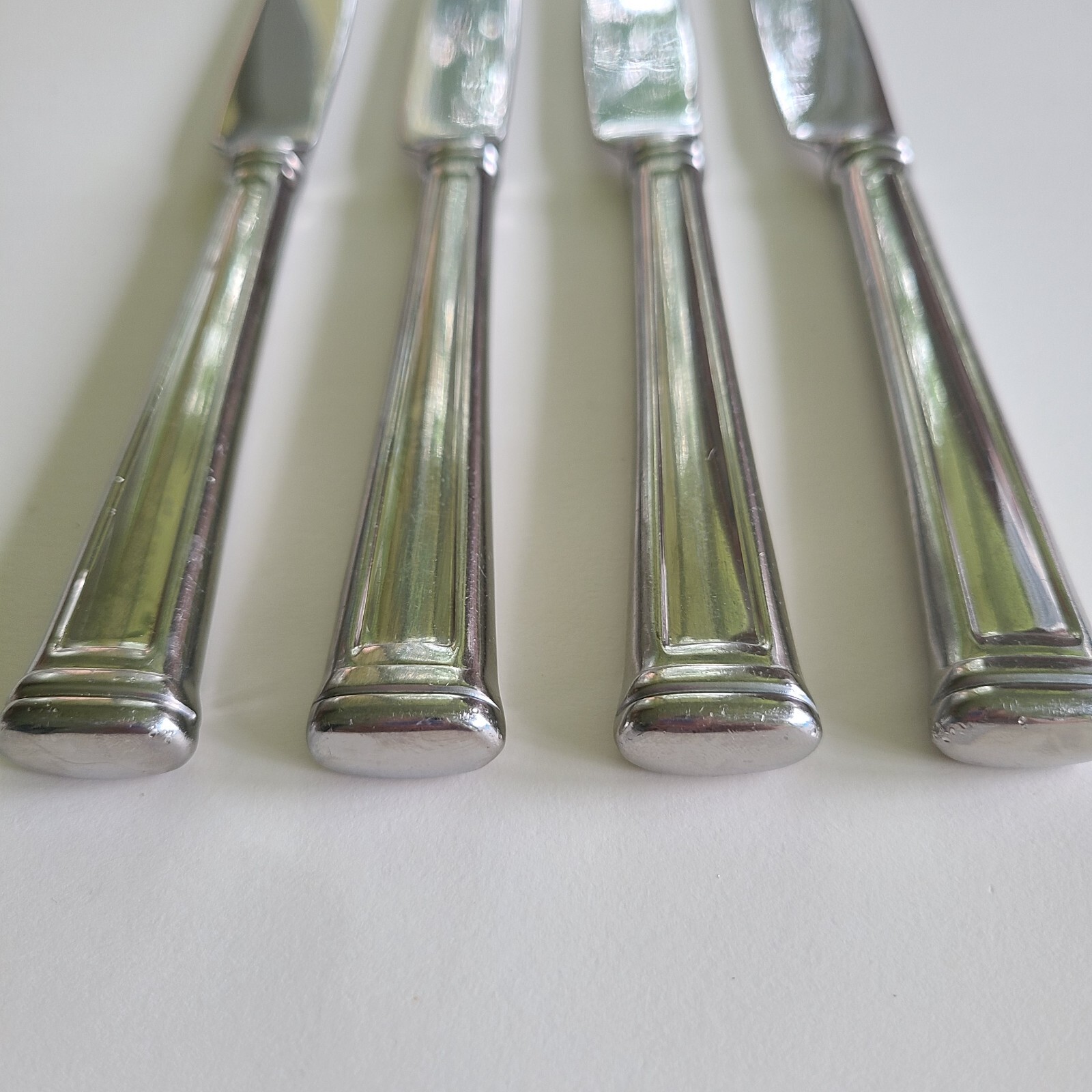 4 Lenox ESQUIRE Stainless Dinner Knives 18/10 Glossy Flatware Set of 4 B52N eBay