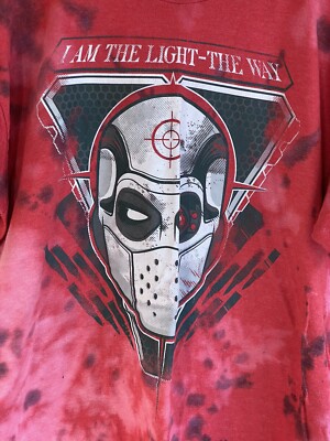 Suicide Squad Red Tie-Dye S/S T-Shirt Men XL I Am The Light