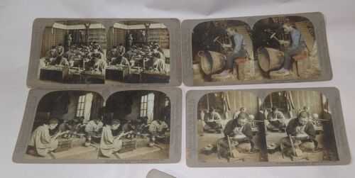 9 CH Graves Japan Stereoviews Japanese Cloisonne Namikawa Ware Manufacturer - Picture 2 of 5