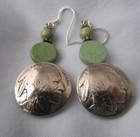 *Authentic 1926 Buffalo Nickel Coin And Turquoise Earings"