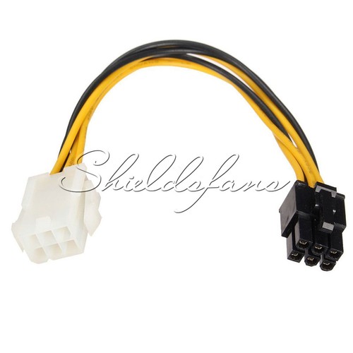 Mini PCI-E 6-Pin Male to PCI-E Express Female Power Extension Cable Adapter Cord - 第 7/7 張圖片