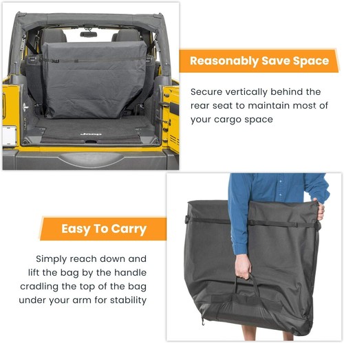 Freedom Panel Hard Top Storage Bag with Handle for 2007-2020 Jeep Wrangler JK JL - Bild 5 von 7