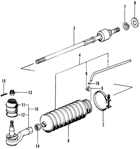 Soporte de extremo para Honda (N/P 53521-634-000)