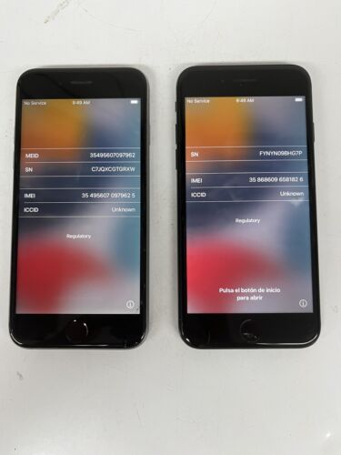 Lot Of 2 | Apple iPhone 7 128GB / 6S 64GB Unlocked Devices ⚠️ BAD HOME BUTTON Q6 - Picture 1 of 10