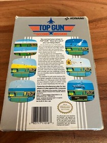 Nintendo NES Top Gun Second Mission Spiel Modul mit Schuber H&uuml;lle Anleitung USA