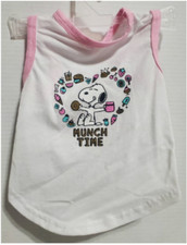 Peanuts Snoopy small Dog Tank tee shirt clothing kawaii cute munch time new