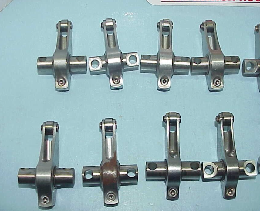 T & D Chevy R07.2 Stainless Steel Shaft Rockers Arms & Titanium Stands ...