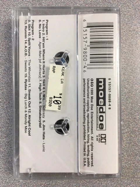 Keak Da Sneak – Sneakacydal CS Cassette Tape (New/Sealed/Case Crack) 1999 - Image 2 of 2