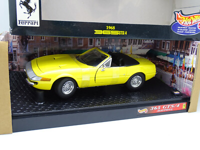 Hot Wheels 1/18 - Ferrari 365 GTS /4 Daytona Jaune 1968 | eBay