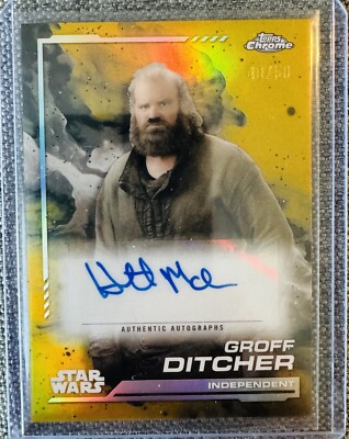2024 Topps Chrome Star Wars Auto Gold Refractor /50 Heath McGough Groff Ditcher