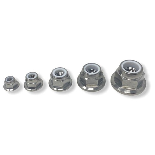 Tuercas TC4 de bloqueo antideslizantes de nailon para bicicleta/motocicleta M5/M6/M7/M8/M10/M12/M14