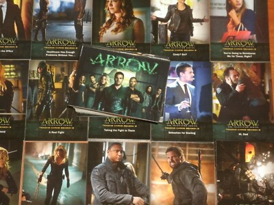 ARROW 'SEASON TWO' Complete Base Set Of 72 Trading Cards Cryptozoic DC Comics
