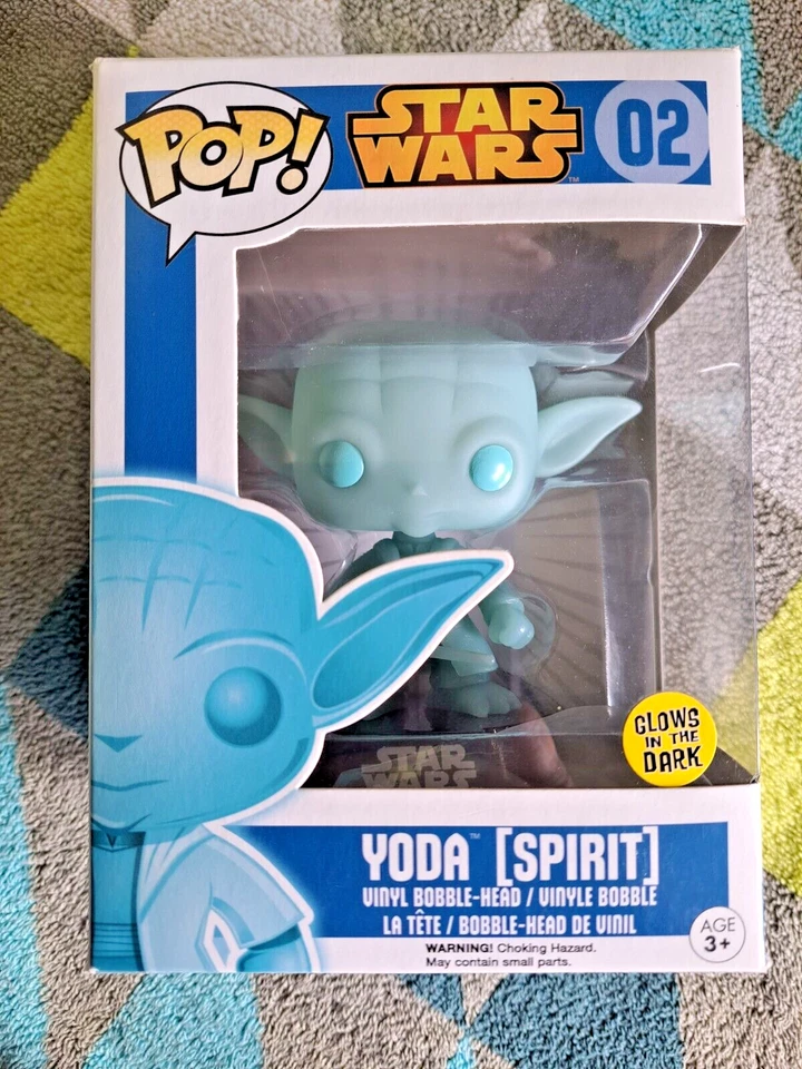 Yoda Glow Pop 02 Spirit - Star Wars Funko Pop! Vinilo 2015 - Abovedado + Protector Foto 2 de 4