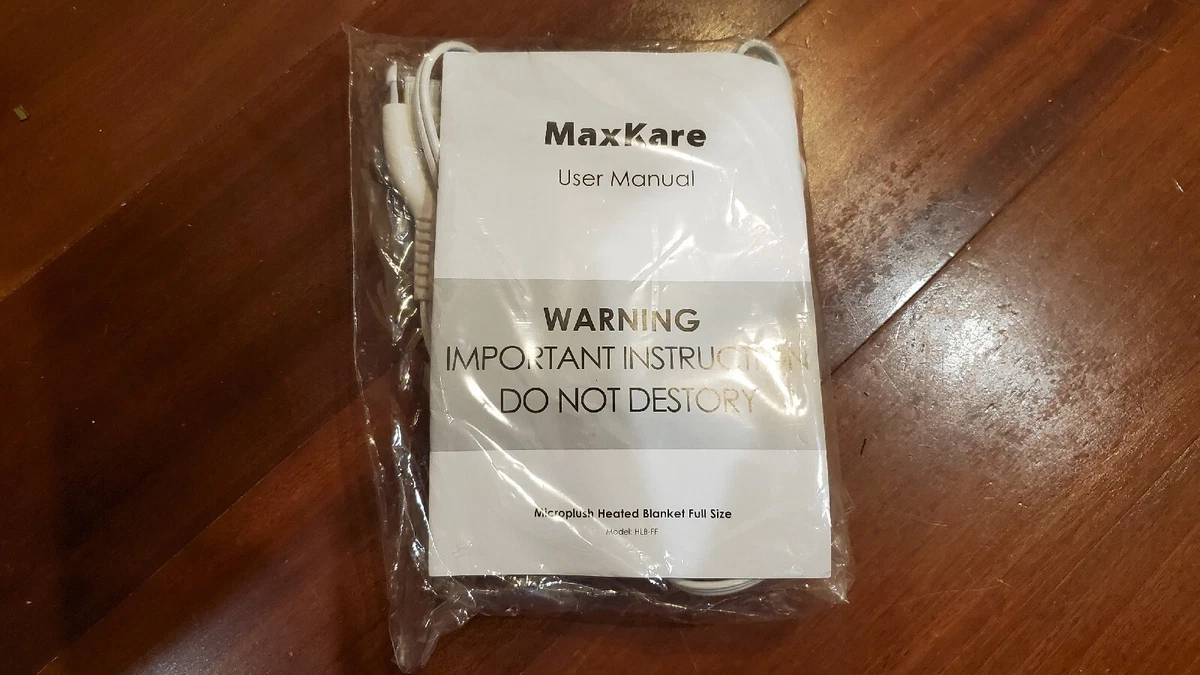NEW- MaxKare HLB-FF Electric Heated Blanket Replacement Controller 3 PIN  PRONG | eBay