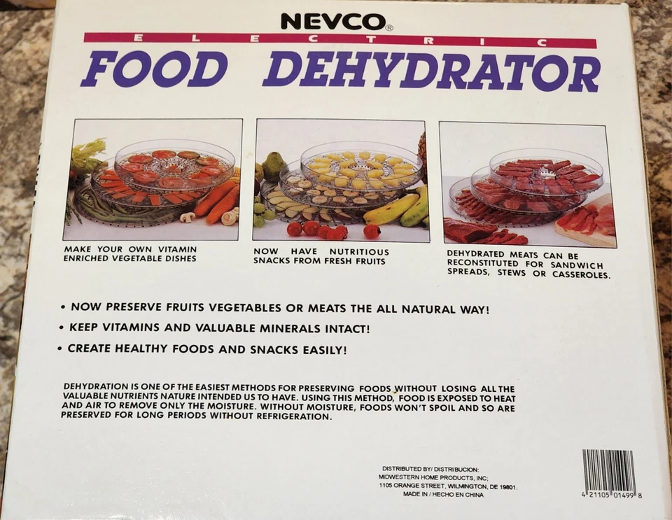 Nevco 5 лоток электрический пищевой дегидратор 5 лотков говядина вяленый йогуртница в коробке - Изображение 4 из 4