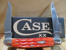 New Case XX Indian Paint Brush Bone Kinfolks Jig Muskrat Pocketknife 42325