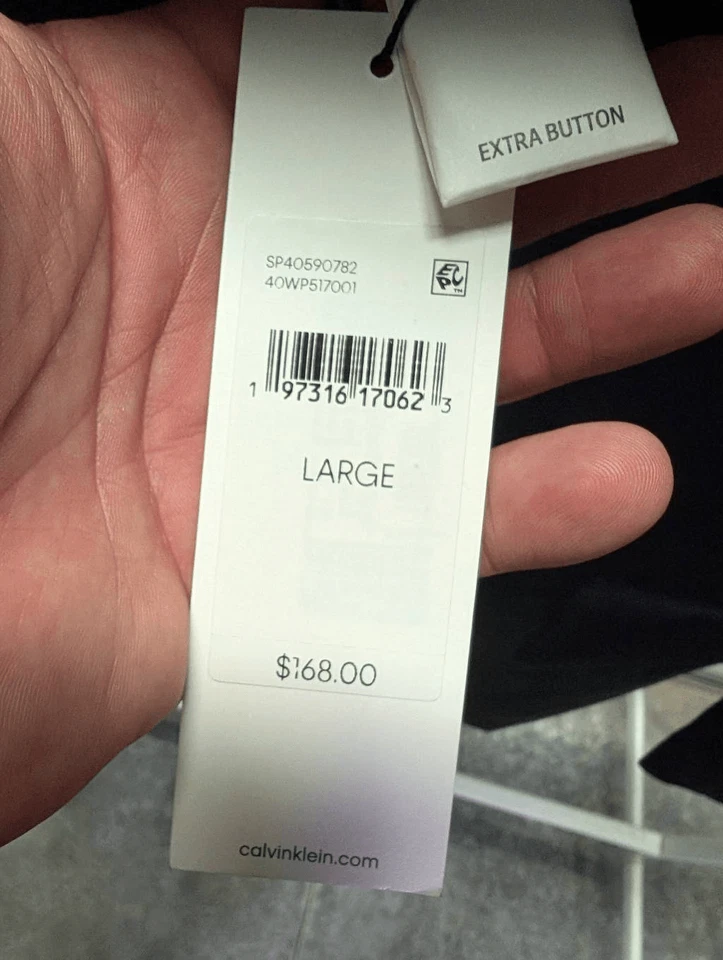 NWT Calvin Klein Relaxed Fit Women’s Suit Jacket Size Large - Image 4 of 4