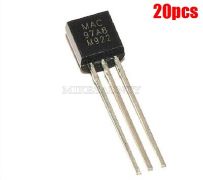 20Pcs MAC97A8 97A8 Logic Level Triac TO-92 Ic New tq