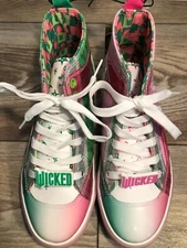 WICKED MOVIE GIRLS / WOMEN'S HIGH TOP TENNIS SHOES SIZE 6.5 BRAND NEW AMAZING!!