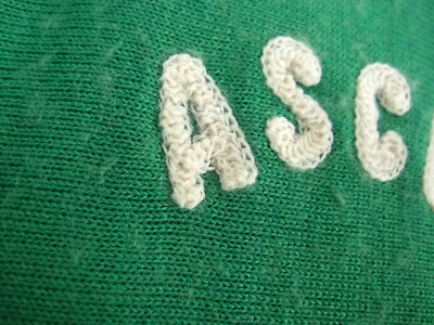 Maillot Cycliste ASCEE Oursport Vert Acrylique 70'S jersey Vintage - XS