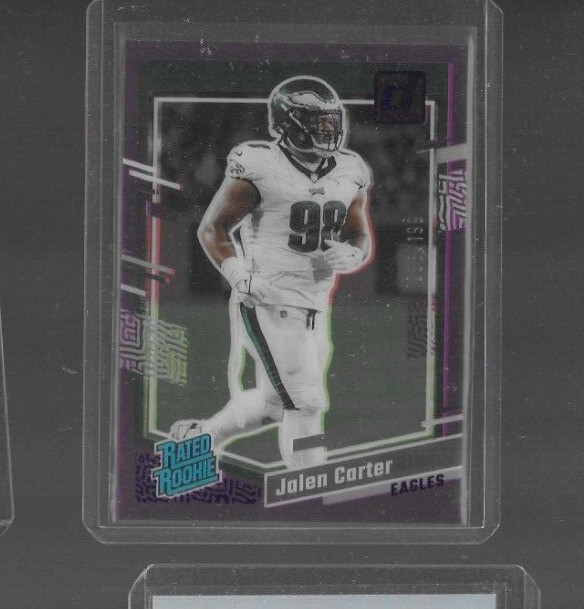 2023 Clearly Donruss Football JALEN CARTER Rated Rookie Purple /199 #64