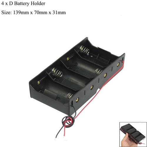 1 2 3 4 8 x C/D/23A 12V Cell Battery Holder Case Enclosed Box/Switch with Wire - Picture 14 of 20