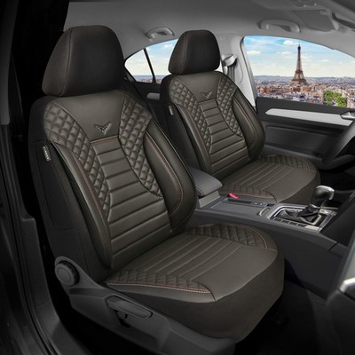 Schonbezüge Sitzbezüge für VW Scirocco 3 Bj 2008-17 in Schwarz PS804