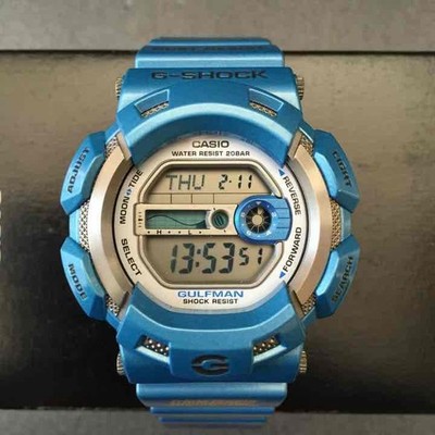 Casio G-SHOCK G-9100TC-2 Gulfman Triple Crown Limited Model Blue Digital Watch