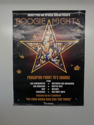 Boogie Nights Soundtrack Poster Original Promotionell Funky 70er Sounds 1997