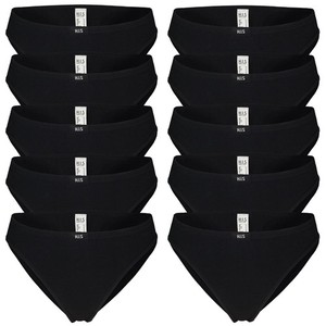 H.i.s Damen Slip Unterwäsche Schwarz Gr. 48 Neu