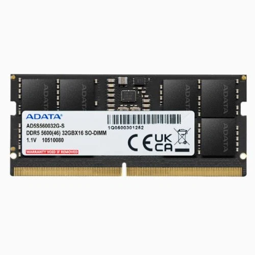 Adata Standard 32Gb Ddr5 5600Mhz Pc5-44800 Cl46 1.1V Ecc Sodimm Memory