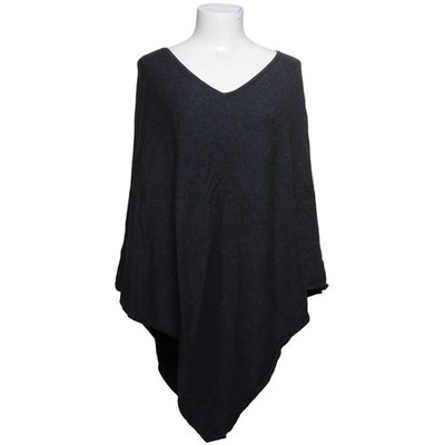 Selection by Ulla Popken, Poncho, Größe: ONE SIZE, Grau, Baumwolle/Wolle #0y6