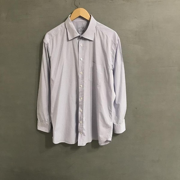 Men Van Laack Shirt White Cotton 44 / XXL / 52 #1VWJ