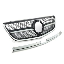 FRONTGRILL IM DIAMANT-DESIGN, UPGRADE F&Uuml;R MERCEDES V-KLASSE VITO W447 14-20