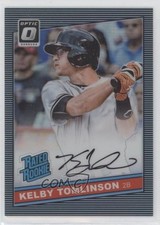 2016 Panini Donruss Optic Carolina Blue 2/5 Kelby Tomlinson #86-KT Auto 0b0