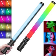 2X LED RGB Fill Light Stick Lamp Handheld Colorful Photography Selfie Portable
