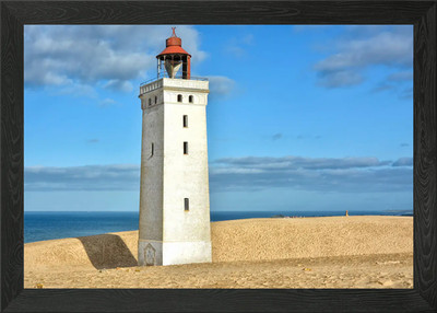 Knude Fyr Leuchtturm gerahmtes Wandbild Poster Leinwanddruck Bild