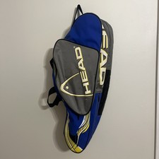 Vintage Head Racket Bag Duffle Cover Blue Yellow Tennis