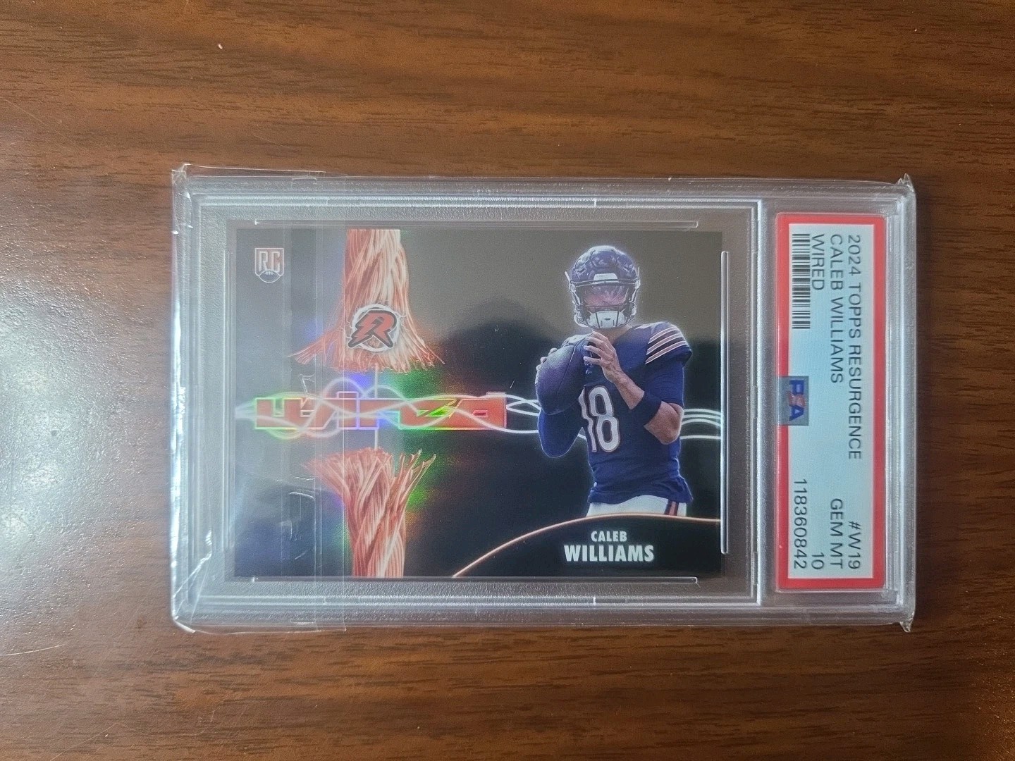 2024 TOPPS RESURGENCE WIRED #W19 CALEB WILLIAMS ROOKIE RC PSA 10