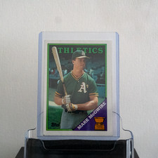 1988 Topps All-Star Rookie Mark McGwire ERRORS Card #580 | RAW NM
