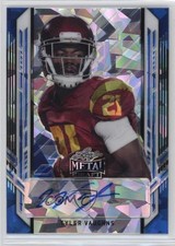 2021 Leaf Metal Draft Portrait Blue Crystals 15/25 Tyler Vaughns Auto b8h