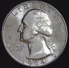 1964-D 25C Washington BU 90% Silver 26stt0205-8