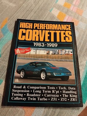 High Performance Corvette 1983-1989 Brooklands Road Test Portfolio sehr guter Zustand ZR1 Z51